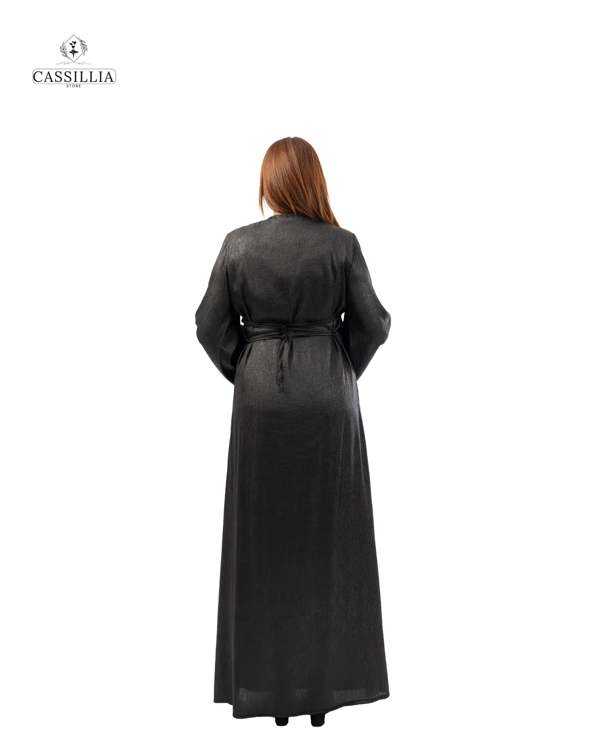 Serena Gradient Satin Dress - View 9