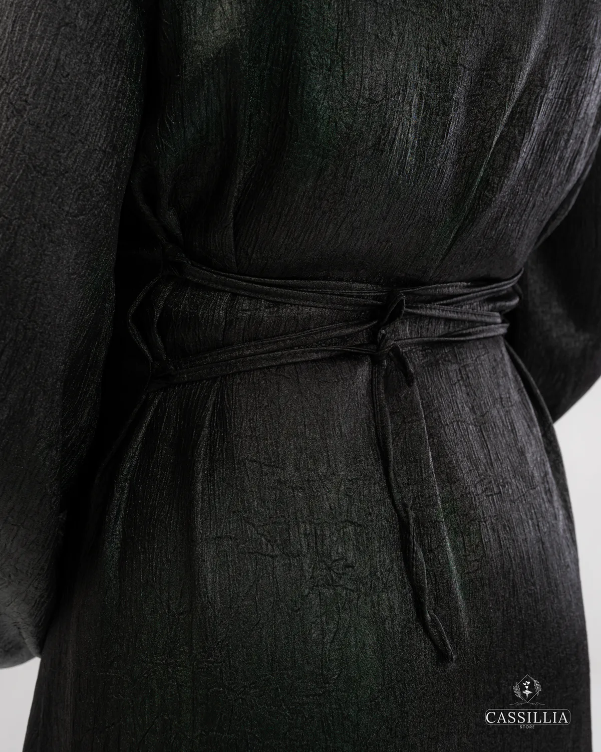 Serena Gradient Satin Dress - View 19